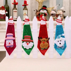 New Christmas Decorative Products Adult and Children's Small Gifts Creative Small Gifts Sequin Tie