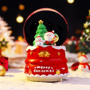 Christmas gifts for girls: Christmas Ding-dong music, crystal balls, table decorations, and wholesale holiday souvenirs