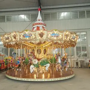 Carnival Luxury Carousel High Quality 16 20 30 34 40 46 Seat Double-Layer Carousels Direct From Factory Source
