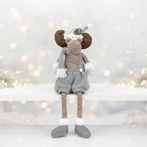 Hot Selling Product Table Ideas Gray Christmas Reindeer Indoor Christmas Ornament Set