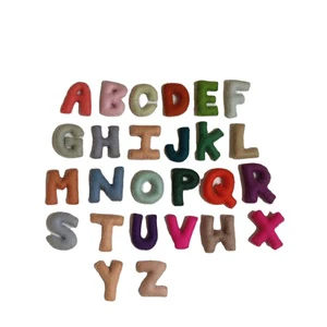 Christmas and New Year Alphabets for Kids Wool Felt Paper Novelty Gifts for Learning