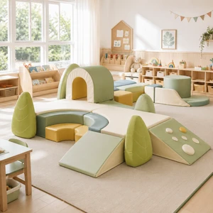 Toddler Soft Play Equipment Kids Foam Climbing Blocks Set Indoor Playground Daycare Preschool Kindergarten Activity Gym
