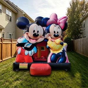 Cartoon Inflatable Bouncy Castle PVC Commercial Grade Mickey Inflatable Castle Mouse Bounce House Jumping Castle