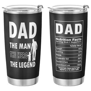 Wholesale Fathers Day Gifts Stainless Steel Tumblers Custom Dad Printed Coffee Mug Insulated Cups Gift for Dad