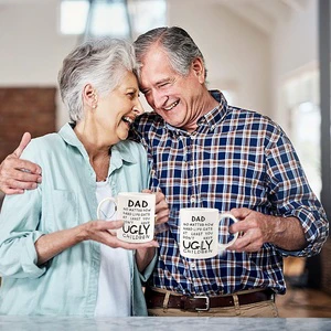 Fathers Day Dad Gifts From Daughter Son Wife,melamine Funny Coffee Mug Gifts for Dad Grandpa Father in Law,Unique Fathers Day