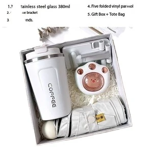 Custom Logo Promotional Bridesmaid Valentine's Day & New Year Wedding Souvenir Gift Set with Stainless Steel Items for Guests