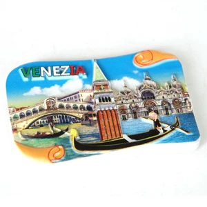 Wholesale Custom Printed Venice Italy Tourist Souvenir Epoxy Resin Fridge Magnet