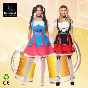 ODM Wholesale Bavarian Wench Halloween Costume for Adult Women German Beer October Festival Traditional Dirndl Dress