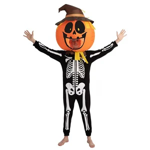 Funny Pumpkin Ghost Inflatable Clothes for Adults Halloween Party Supplies including Mask perfect for Graduation Easter