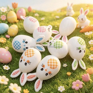 Most Popular Promotional Luxury Colorful Plastic Easter Eggs with Letterpress Printing for Easter Decorations