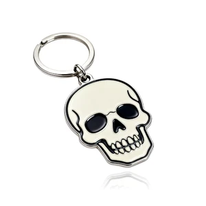 Custom Halloween Theme Enamel Metal Keychains Pumpkin Ghost Black Cat Key Ring Personalized Alloy Key Holder for Gift Bulk