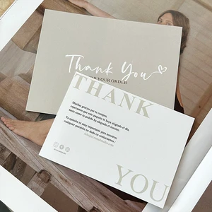 Invitation After-sales Half Fold Praise Service Card Printed Thank You Letter Cards Praise Card Custom