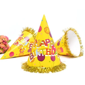 Manufacturer Adult Children Birthday One-year-Old Paper Crown Party Dress up Supplies Cake Hats