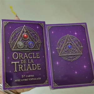 French Divination Jeu De Tarot Oracle Cards Eco-Positive Affirmation Marseille Deck Paper Tarot Cards With Guidebook for Sale