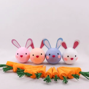 2026 Easter Bunny Egg Carrot Paper Surprise Ball with Toys for Kids-Valentine's Day & Graduation Edition Handmade