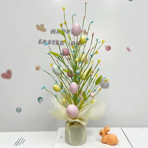 Hot-selling Easter Egg DIY Table Easter Tree Decor for Home and Simulation Egg Easter Decorations