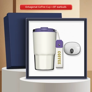 Unique Personalized Business Gift Set Mug and Earbuds for Him Her Mother Father Celebrate Mother's Day Father's Day