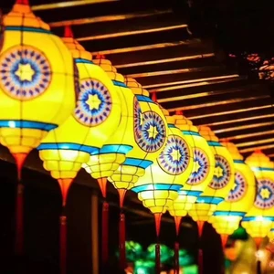 Chinese New Year 2024 Products Outdoor Waterproof Merry Christmas Lantern Festive & Party Supplies New Year Flying Lanterns