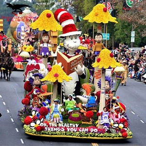 Waterproof Colorful Parade Floats Large Parade Floats For Festival Decoration