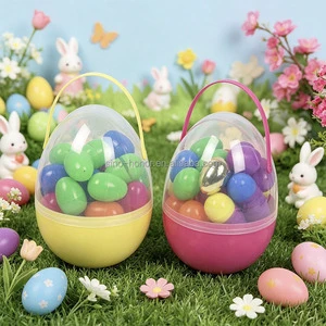 New Large PP Nautical Style Plastic Easter Eggs for Easter Toys and Holiday Decoration