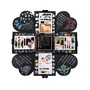 Valentine's Day Creative Diy gift quadrilateral surprise box explosion box