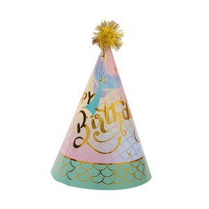 Adult Children's Party Hats Baby's First Birthday Party Birthday Hat Hairball Party Supplies Happy Birthday Decoration 2024