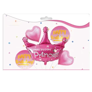 5 Pcs Number Cute Ice Cream Birthday Cake Helium Balloon Set Birthday Party Decoration Supplies Children's Thanksgiving Diwali