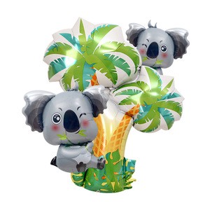 New Designs Koala Bear Animal Foil Balloons for Children's Happy Birthday Party Decoration or Helium Toys