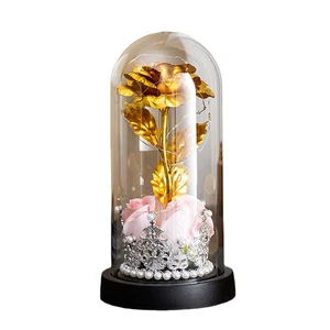 Wholesale Gift Creative Thanksgiving Mother's Day Rose Valentine's Day Gift for Wife Girlfriend Crown Rose Ornament