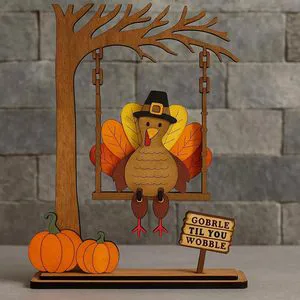 Cross-border Bestseller Swingin' Thanksgiving Turkey Decor - a Swinging Thanksgiving Turkey Decoration