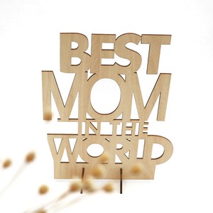 Custom Exquisite Best Mom/Dad in the World Mother's Day Wooden Gift and Father's Gifts on Hot Sale 2022
