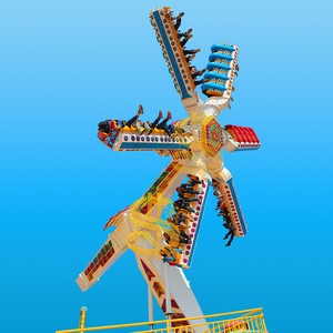 Mega Tornado Ride High Speed Spinning Carnival Thrill