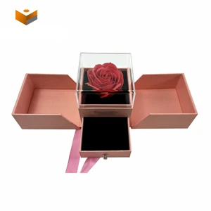 Wholesale Rose Flower Box Mom Mama Mother'S Day Gift Box Valentine'S Day Birthday Gift Box for Jewelry Packaging