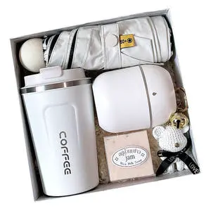 Silk Screen Printed Stainless Steel Personalized Business Gift Set for Annual Meeting Employee Birthday Day Father's Day Easter