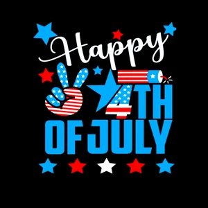 Custom Independence Day Design for T-shirts DTF Film Printing Waterproof Heat Transfer