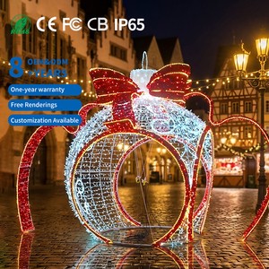 Outdoor PVC LED Ball Arch IP65 Multi-Color Christmas Decorative Lights Animal Theme For Theme Parks Festivals Shopping Malls