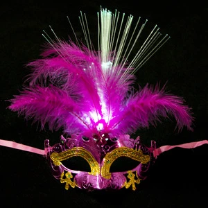 Costume Role Playing Venice Carnival Party Mask Light up Resin Halloween Festival Decoration Christmas