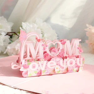 Mother's Day Card Three-dimensional Creative Display to Send Mother Gift Card Mother Letter Style