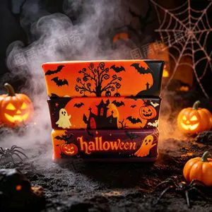 New Halloween Pumpkin Ghost Glass Squishies-Transparent PVC Packaging-Slow-Rebound Extra Sticky Internet-Famous Bestselling
