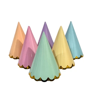 Colorful Disposable Paper Hat Children and Adults Birthday Party & Photo Studio Props Wholesale Supplies