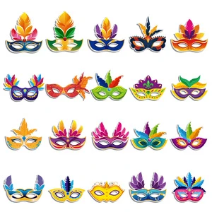 Carnival Decorations Children's and Adults' Photo Props Carnival Gatherings Funny Masks Party Supplies