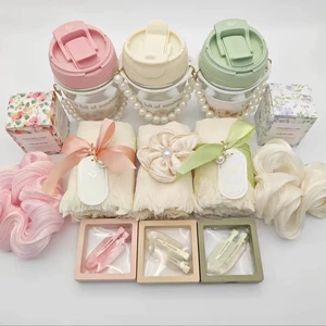 Luxury Personalized Glass Water Bottle Gift Set for Graduation Back to School Christmas Mother's Day & Valentine's Day