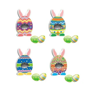 DIY Coloring Easter Eggs Painting Kit Cute Easter Bunny Doodle Creative 3D Drawing Ornament Arts & Crafts Toy with Lights Music