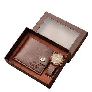 Valentine's Day Christmas Men Gift Set Wallet Watch Cross Border Business Souvenir Boyfriend