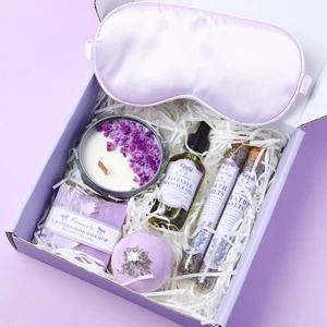 Christmas Unique Wedding Guest Gifts Body Care Mothers Day Women Luxury Spa Lavender Girlfriend Christmas Valentine Gift Set