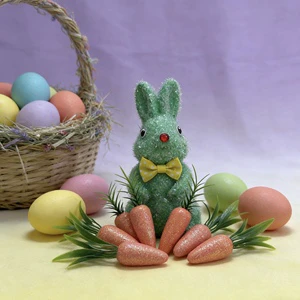 Easter Artificial Rabbi Modern Style Plastic Decoration Durable Factory Children's Toy