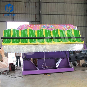 Carnival Game Trailer Mounted Amusement Ride Crazy Wave Portable Miami Rides for Sale
