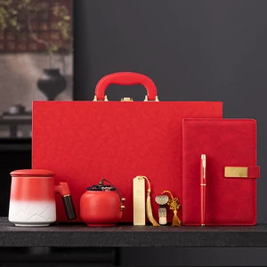 Pofeis Very Luxury Greeting Cooperative Business Corporate Gift Sets for Women Men Luxury Packaging