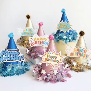 Wholesale Supplies Bling Bling Paper Hats Birthday Hats Holiday Party Hats for Adult and Children