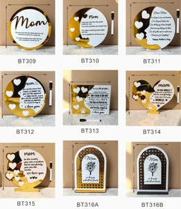 New Arrived Personalized Mom Acrylic Tabletop Decor Thank You Gift for Mother's Day Birthday